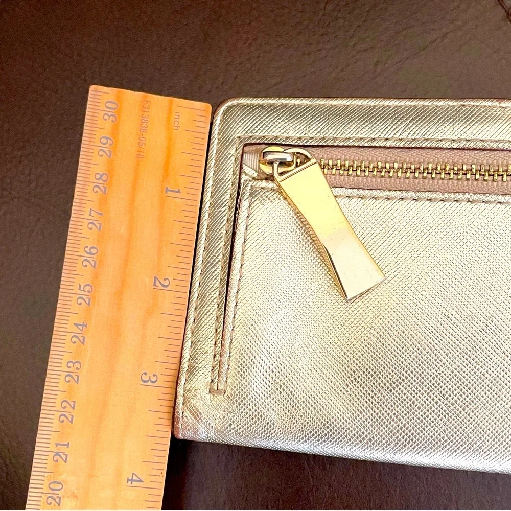 Kate Spade Genuine Leather Gold Wallet